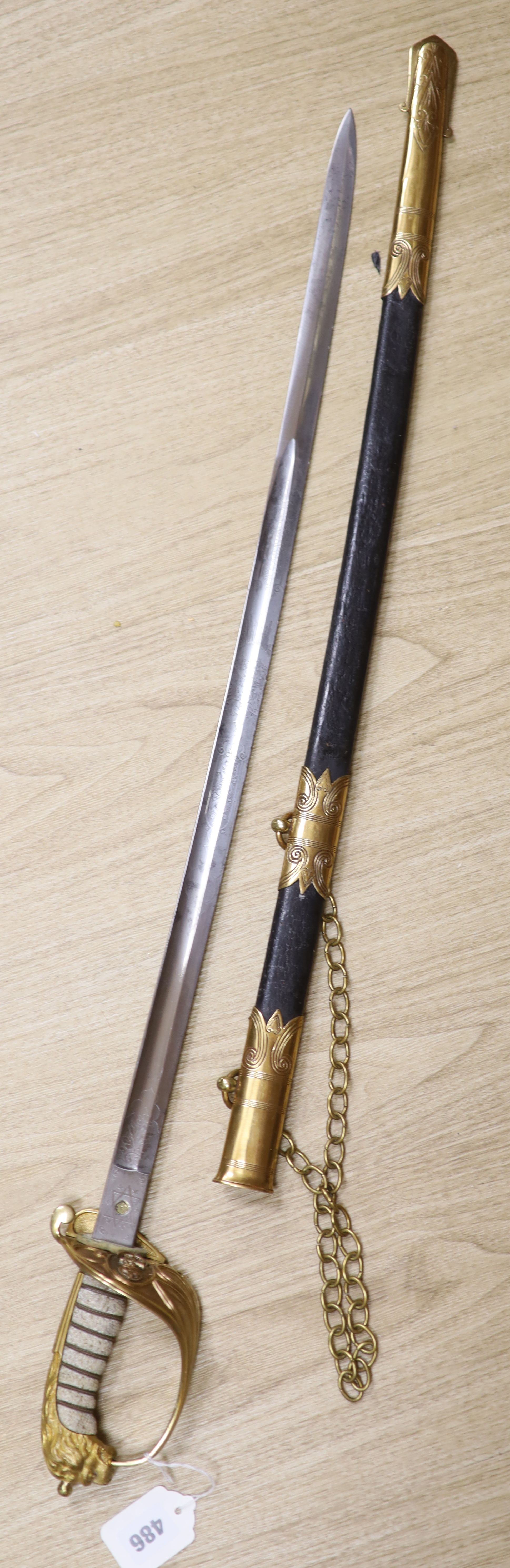 A late Naval Officers sword